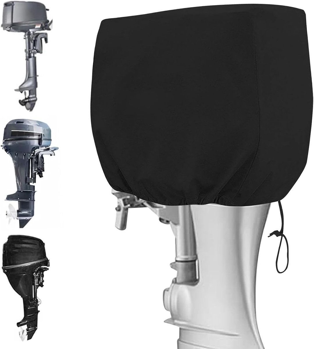 Buitenboordmotor Beschermhoes voor 100-150 HP - UV-bestendige 600D Waterdichte Motorhoes, 74 x 45 x 58 cm