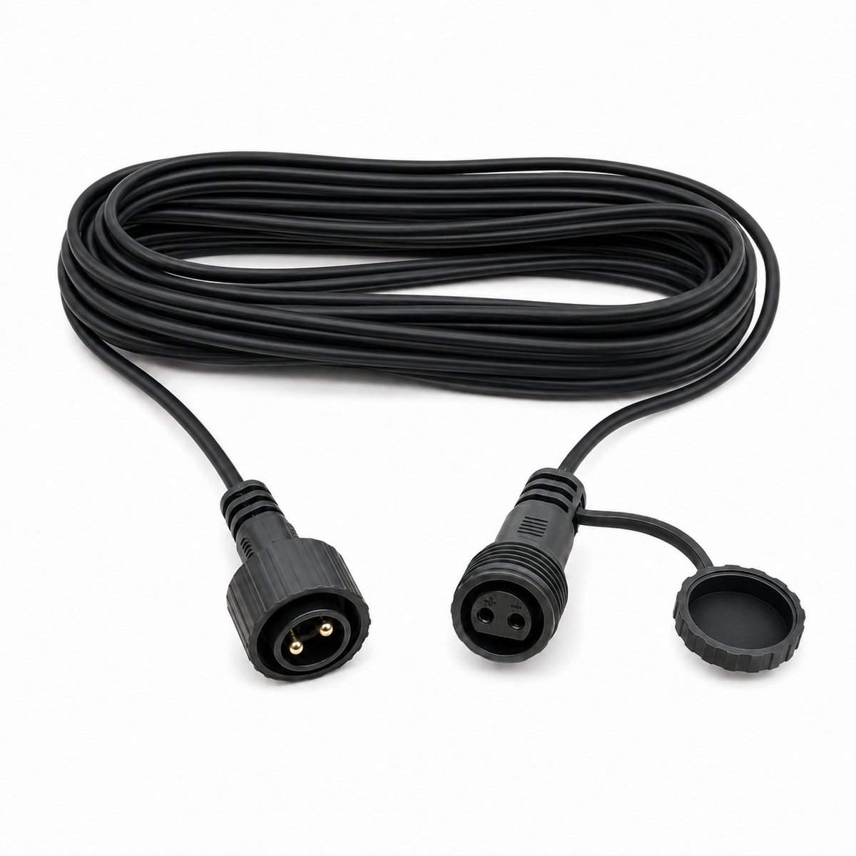 Verlengkabel voor Kerstverlichting 5 Meter – 31V – Rond Snoer Ø 2,5 mm – IP44 – Voor Binnen en Buiten