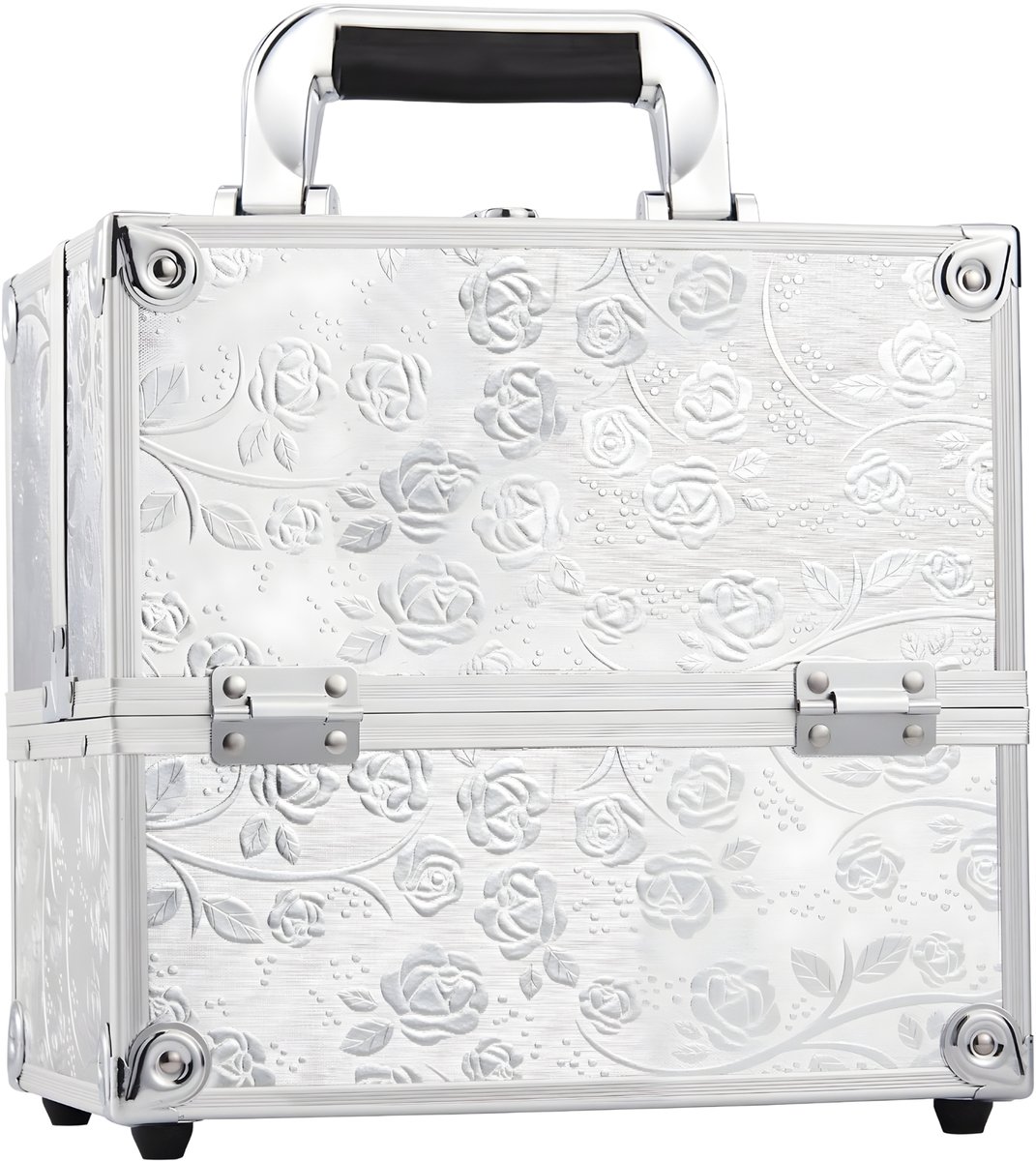 Luxe Make-up Organizer Koffer - 4 Uitschuifbare Lades - Verstelbare Vakken - Afsluitbaar