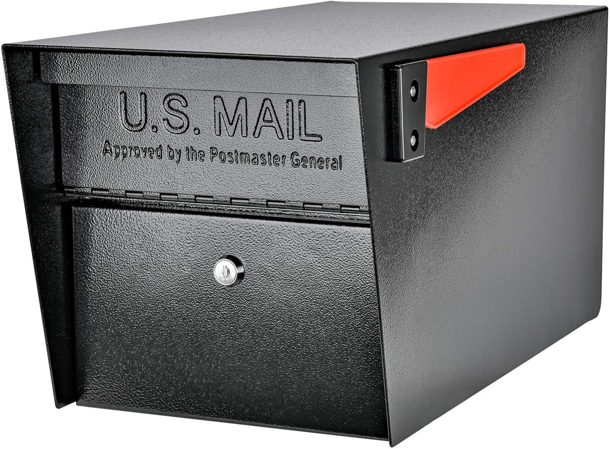 SnelShoppen - Mail Manager Vergrendeling Beveiliging Mailbox, Zwart, Robuust en Duurzaam, Ideaal voor Thuis en Kantoor, Beveilig je Post met Stijl
