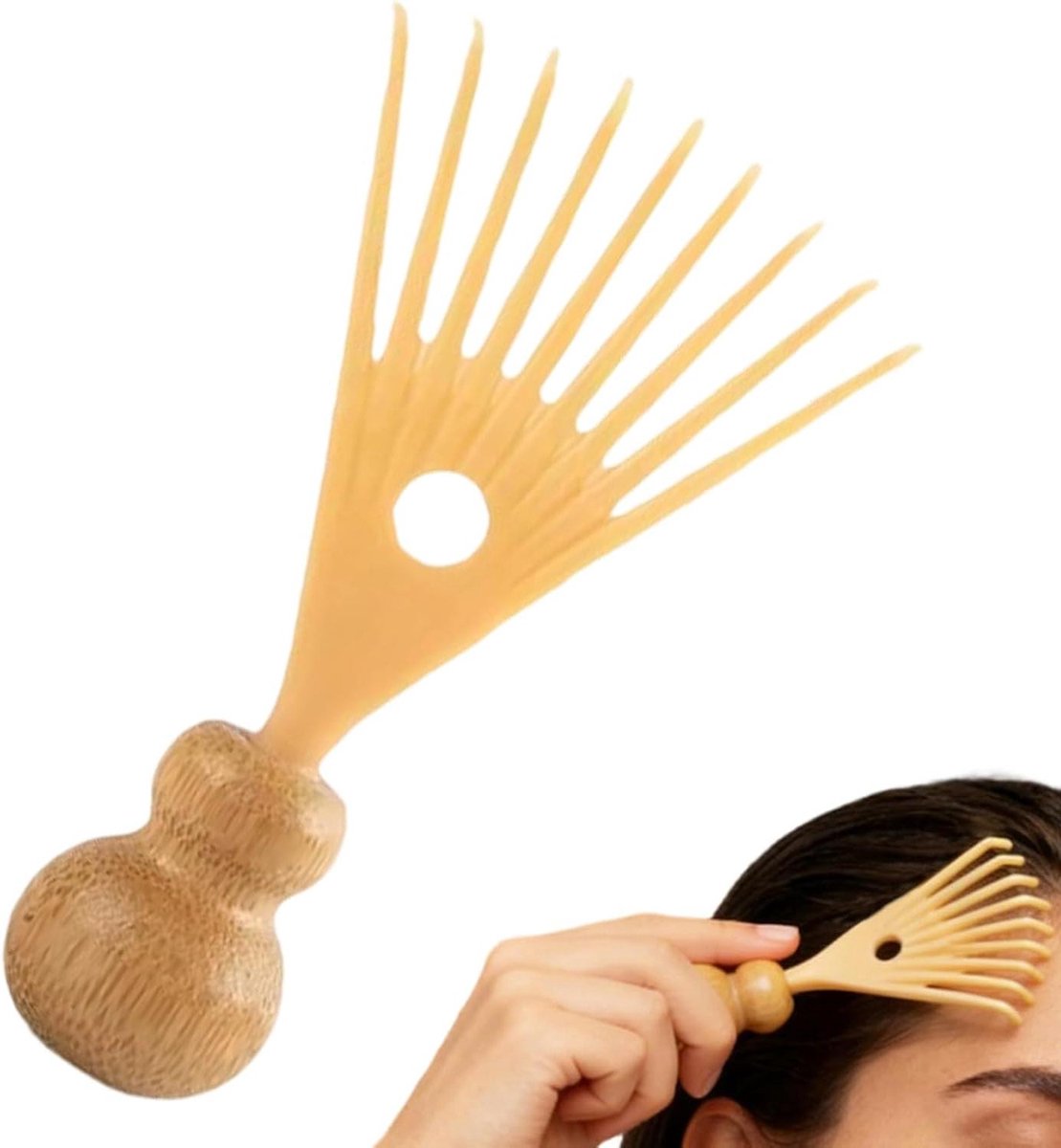 Hoofdmassage Set - Scalp Stimulator - Ontspanning Bevorderen - Draagbaar Ontwerp - 8.5 x 5 x 3 cm - Zilverblauw