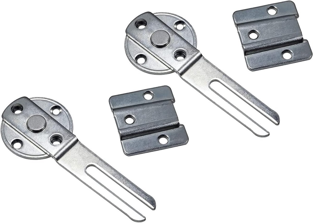 TAVO 2 stuks meubelverbinder tafelbladverbinder scheidbaar om te schroeven, werkbladverbinder, tafelverbinder voor eettafel, bureau en kantoor