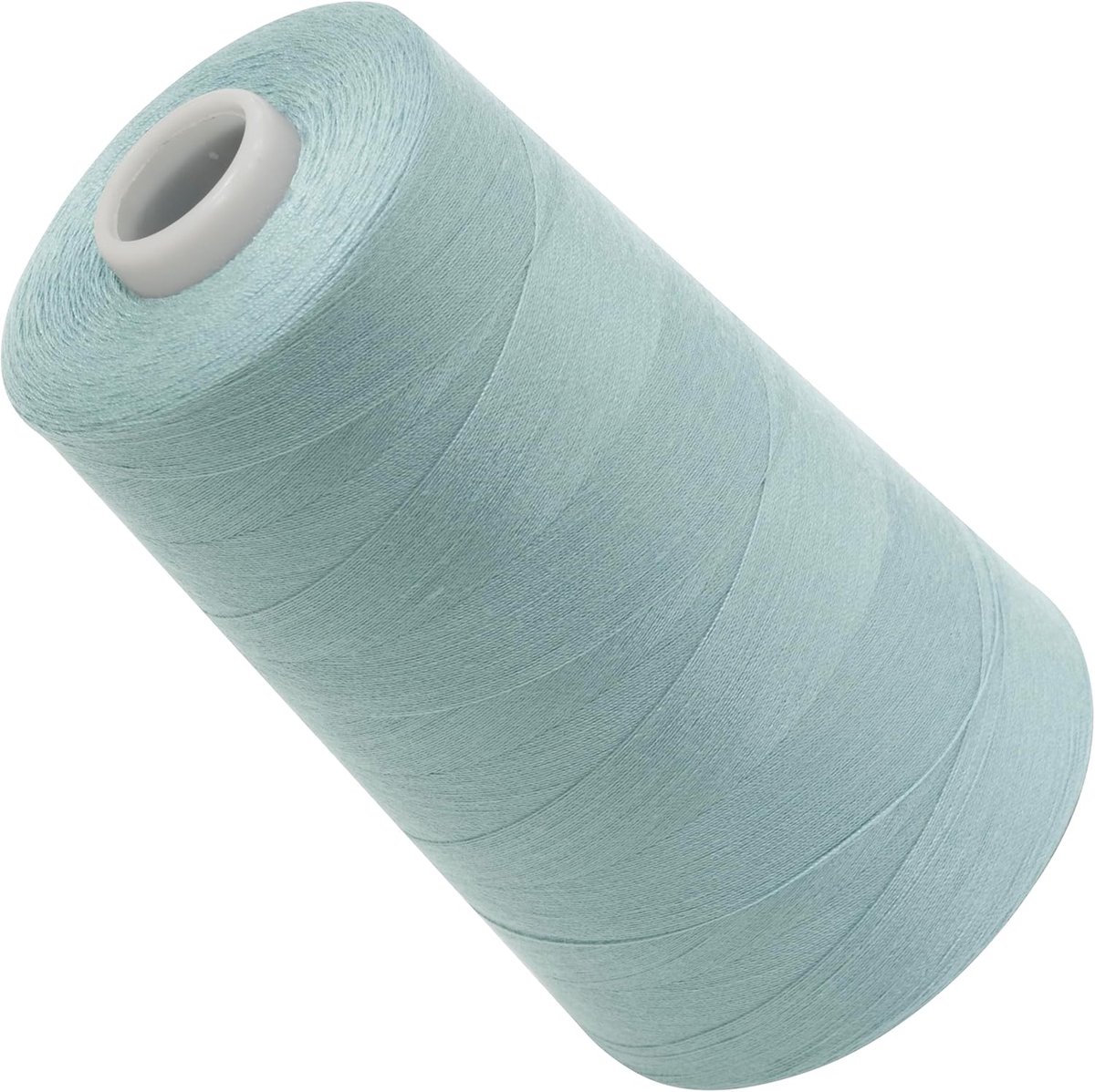 - C72629 - spoel naaigaren kegel 120 (40/2) 4000 m - polyester - kleur lichtblauw grijs groen - kleermakerij korte kleding touw naaien kleding lederwaren