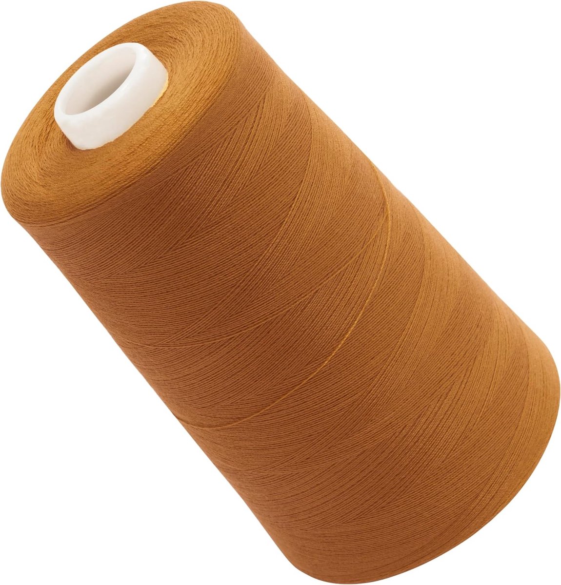 - C72349 - spoel naaigaren kegel 120 (40/2) 4000 m - polyester - kleur geel bruin - kleermakerij korte kleding touw naaien leren kleding