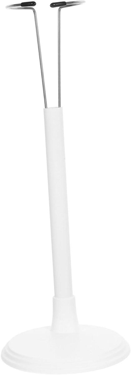 Poppen Standaard - Actiefiguur Houder - Figuren Presenteren - Stabiele Ronde Basis - 24x10x10cm - Wit