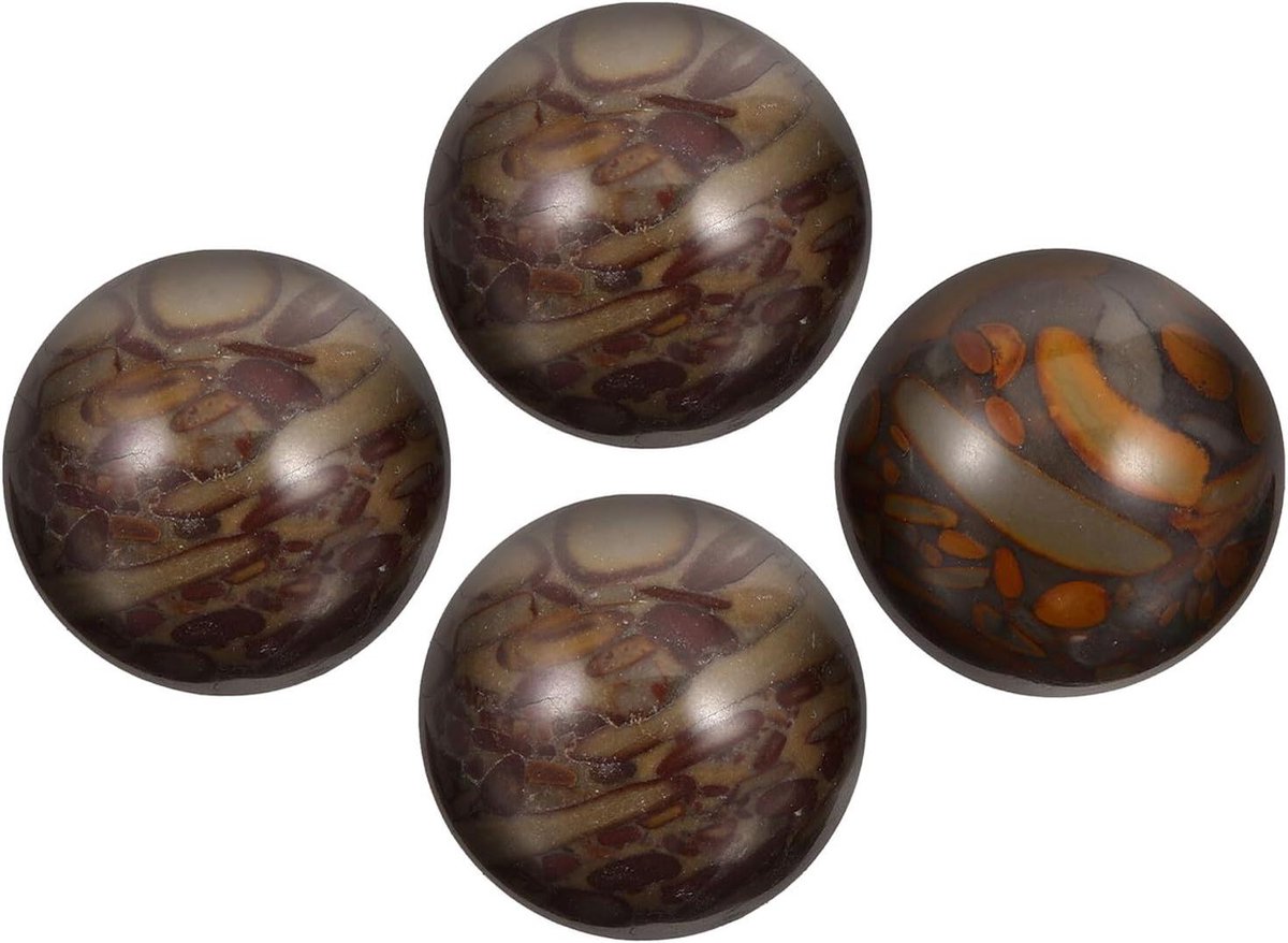 Handmassage Ballen - Oefenballen Vingers - Handversterking - Glad Gepolijst Steen - 2.5 cm - Multi