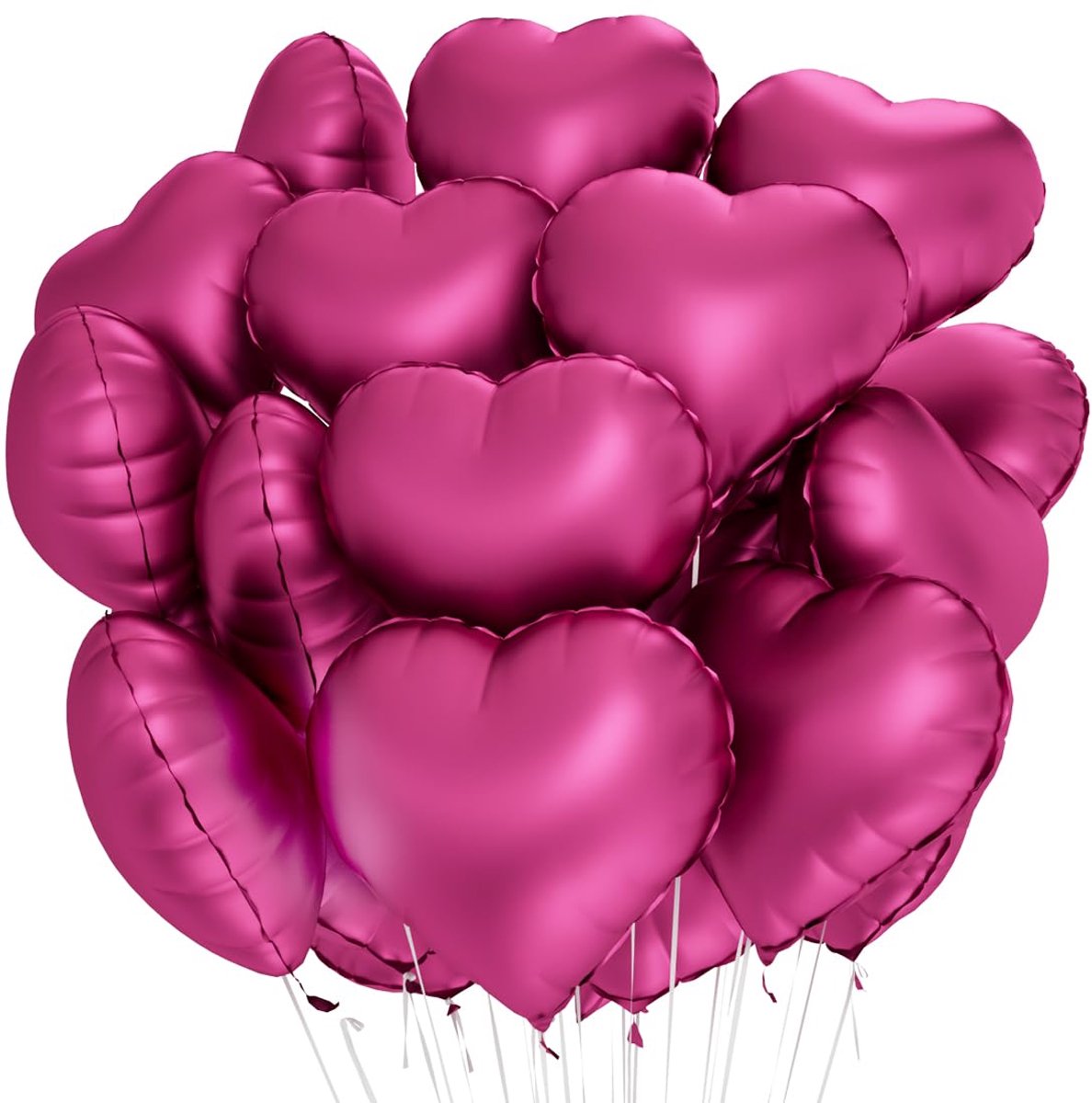 Hartballon, bordeauxrood, 20 stuks, hartvormig, bloemenballonnen, heliumballon, hart, voor verjaardag, bruiloft, Valentijnsdag, kerstdecoratie