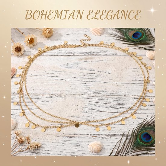 hoofdketting voor dames, boho-hoofdsieraad met hangers, godin voor festival en kostuum — afbeelding 5