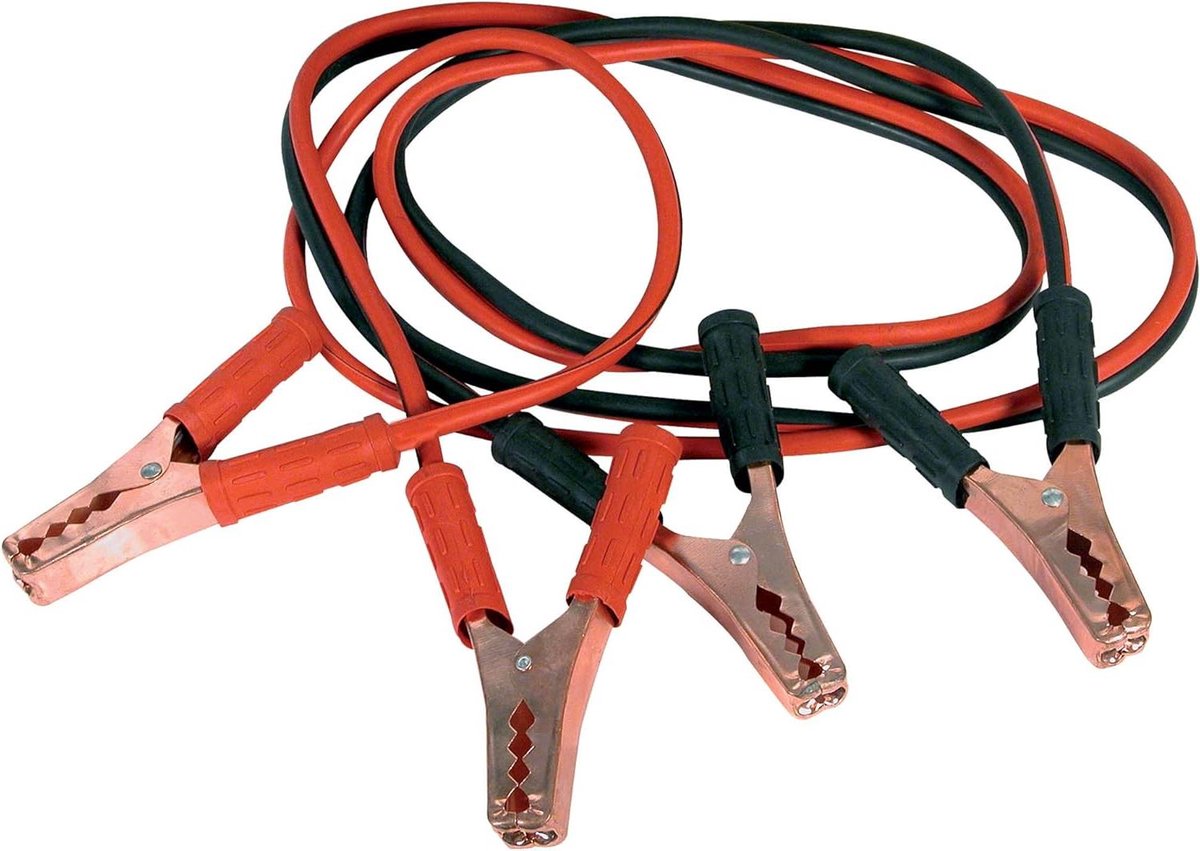 Startkabels - Accukabels - Auto Starten - 120 Amp - 2 Meter - Rood Zwart