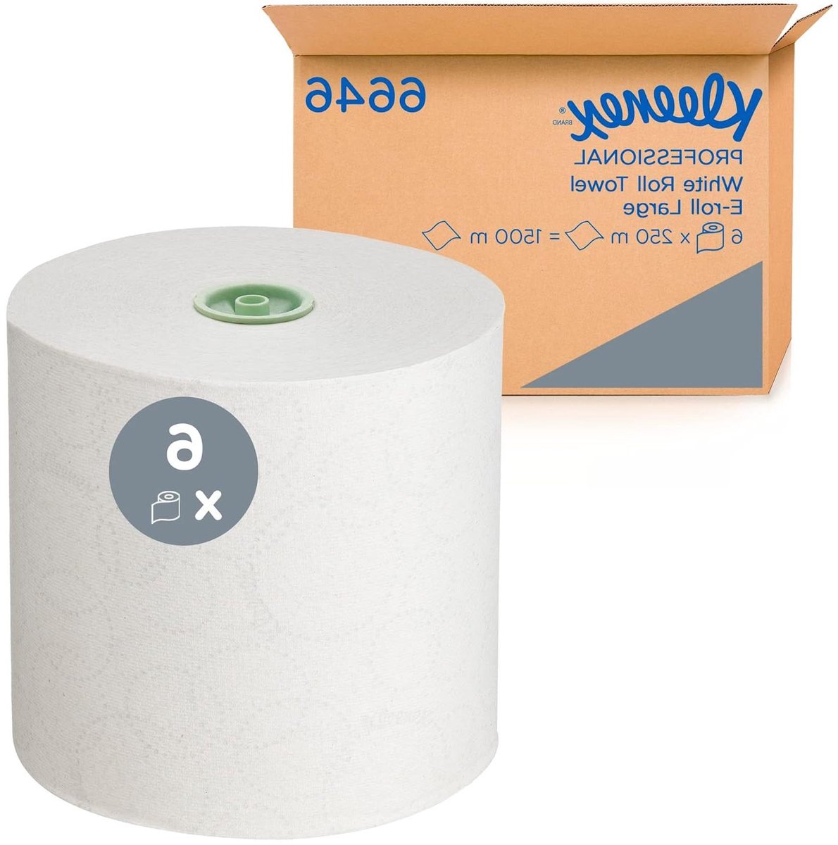 Papieren handdoeken - Wegwerphanddoeken - Hygiënisch handen drogen - Airflex absorptie technologie - 1500 meter totaal - Wit