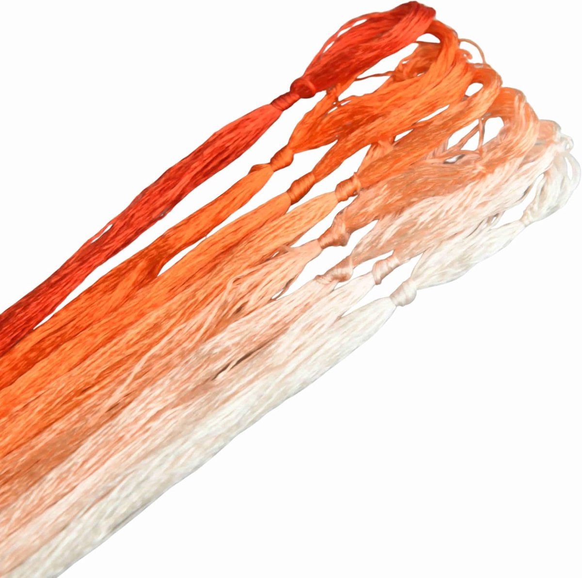8 Kleuren Zijdedraad van 100% Moerbeizijde – 22 m per Kleur, Handgeverfd Borduurgaren voor Fijne Handwerken, Kruissteek & DIY (15)