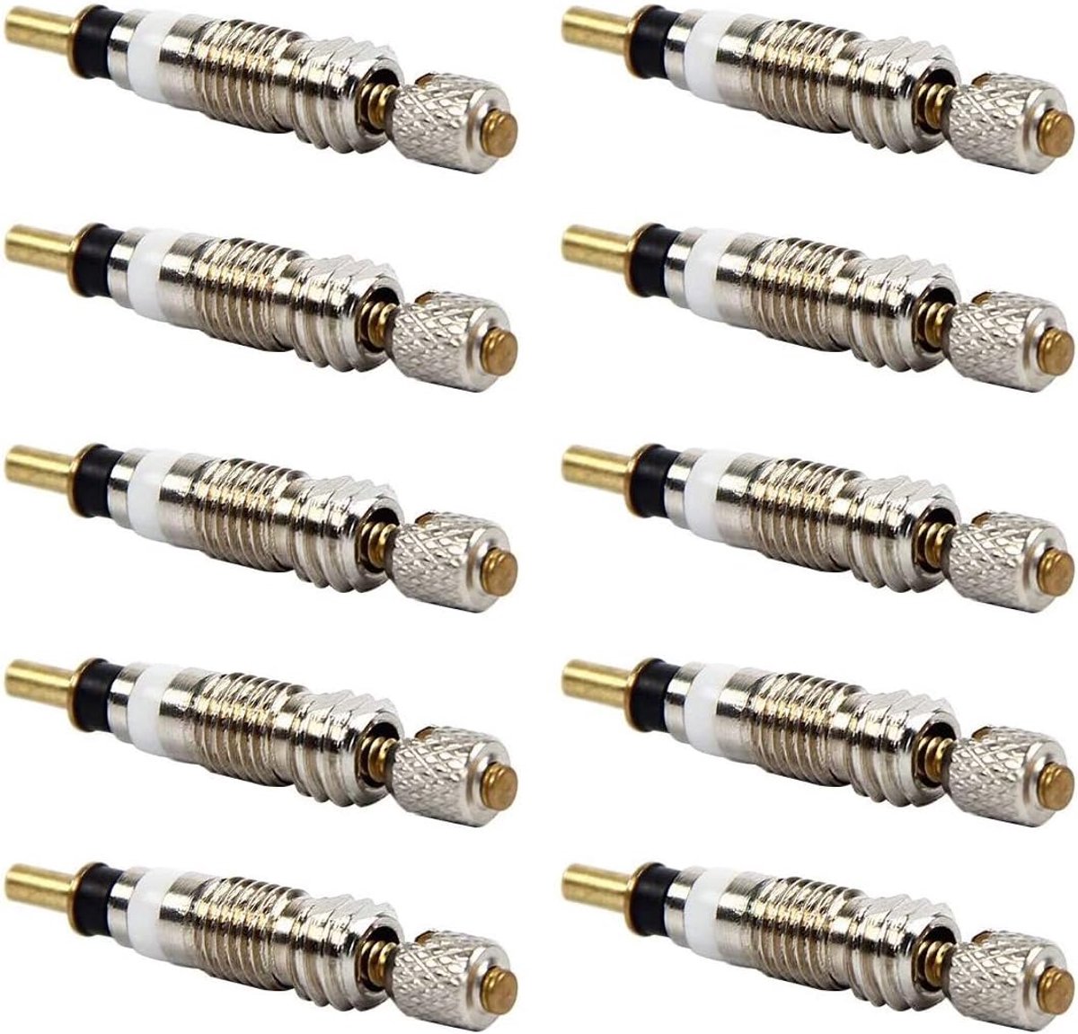 10 stks Universele Verwijderbare Tubeless Presta Valve Cores Zilver