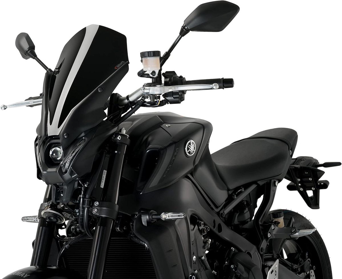 Motorfiets Windscherm - Touring Scherm - Windbescherming - Aerodynamische Studie - 47 cm - Zwart