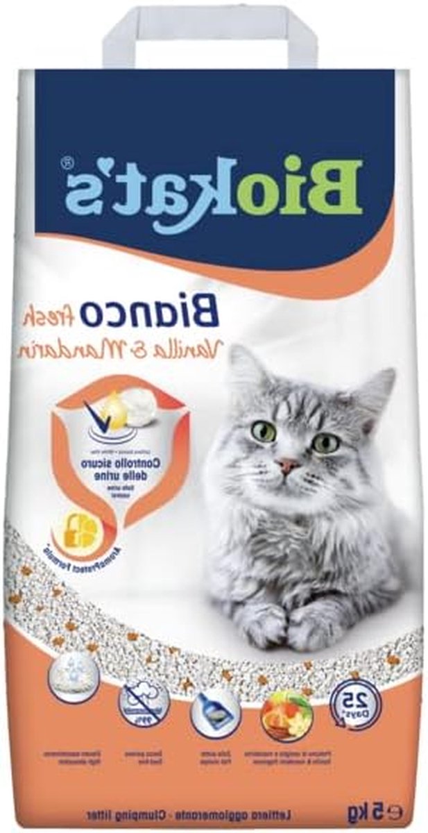 Kattenbakvulling Wit - Klaar voor gebruik - Geur neutraliseren - Extra absorberend - 5 kg - Wit
