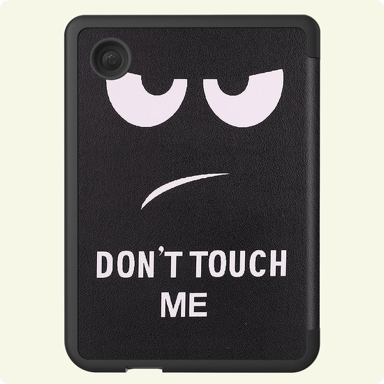 Hoes Geschikt voor Kobo Clara 2E - E-reader Bescherm Hoesje Case Sleep Cover Trifold - Hoes Geschikt voor Kobo Clara 2E Hoesje - Don't Touch Me — afbeelding 4