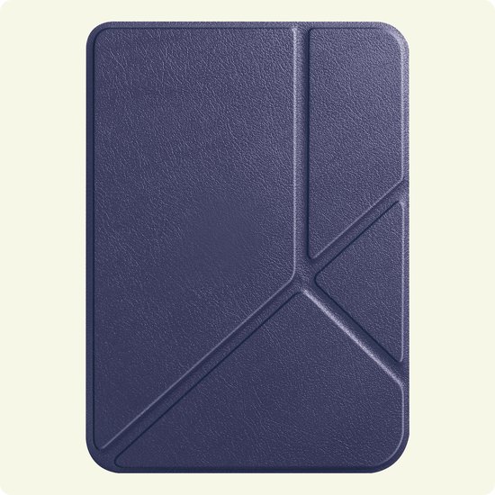 Hoes Geschikt voor Kobo Clara 2E - E-reader Bescherm Hoesje Case Sleep Cover Trifold - Hoes Geschikt voor Kobo Clara 2E Hoesje - Donkerblauw — afbeelding 4
