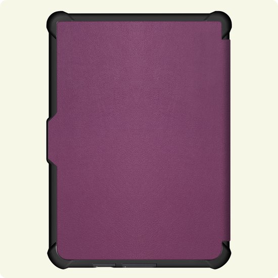 Hoes Geschikt voor Kobo Clara HD - E-reader Bescherm Hoesje Case Sleep Cover Trifold Met Screenprotector - Hoes Geschikt voor Kobo Clara HD Hoesje - Paars — afbeelding 4