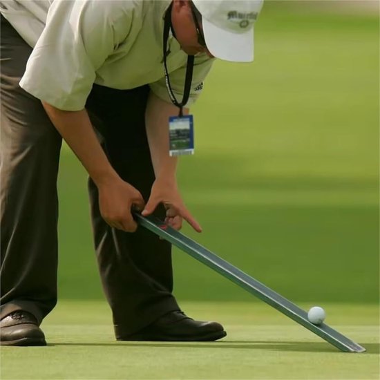 Golf Green Snelheidsmeter - Putting Tester Stimpmeter - Golf Greens Meten - Nauwkeurige Bal Rol Meting - 91.4 cm - Zilverwit van GOLF — afbeelding 4