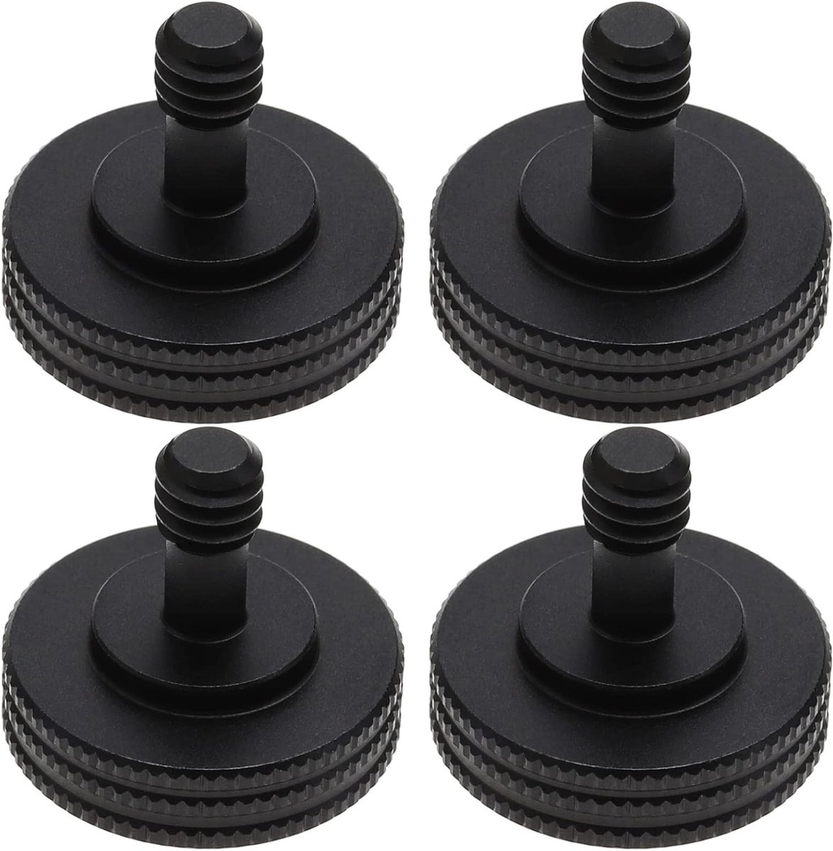4PCS Duwschroeven voor Statief, Snelle Bevestiging 1/4 Inch Schroef, L-Beugel Adapter voor Camera's en Videorecorders