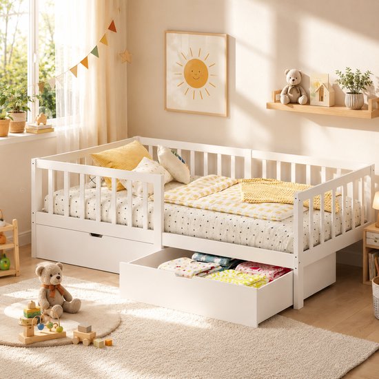 Xbro Montessori Vloerbed - 90 x 200 cm - Wit