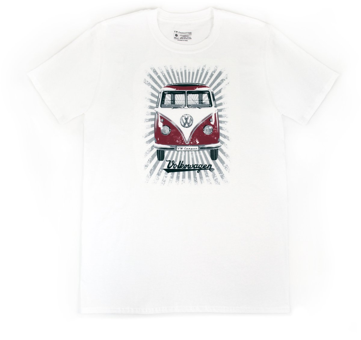 BRISA VW Collection - Stijlvol vintage Volkswagen T1 Bulli Bus T-shirt, unisex met retro motief