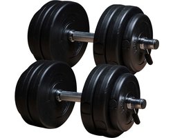 Fit'n Shape 2x Verstelbare Dumbbells, 30kg