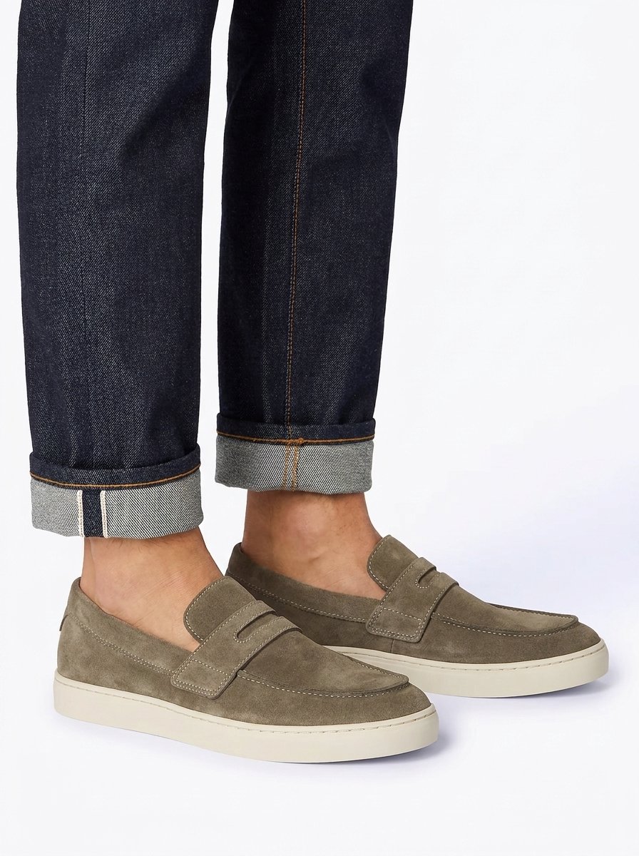 Blackstone ZIRCON PEARSON - FG602 Dried Sage - Slip-ons - Man - Brown - Maat: 44