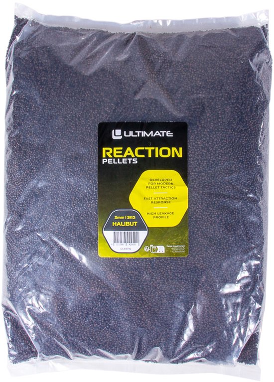Ultimate Reaction Pellets Halibut 2mm (5kg) - Vispellets van Ultimate — afbeelding 2
