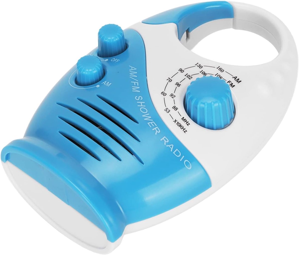 Draagbare Radio - Douche Speaker - Muziek Luisteren - Waterdicht Ontwerp - 14 x 9 x 6 cm - Wit