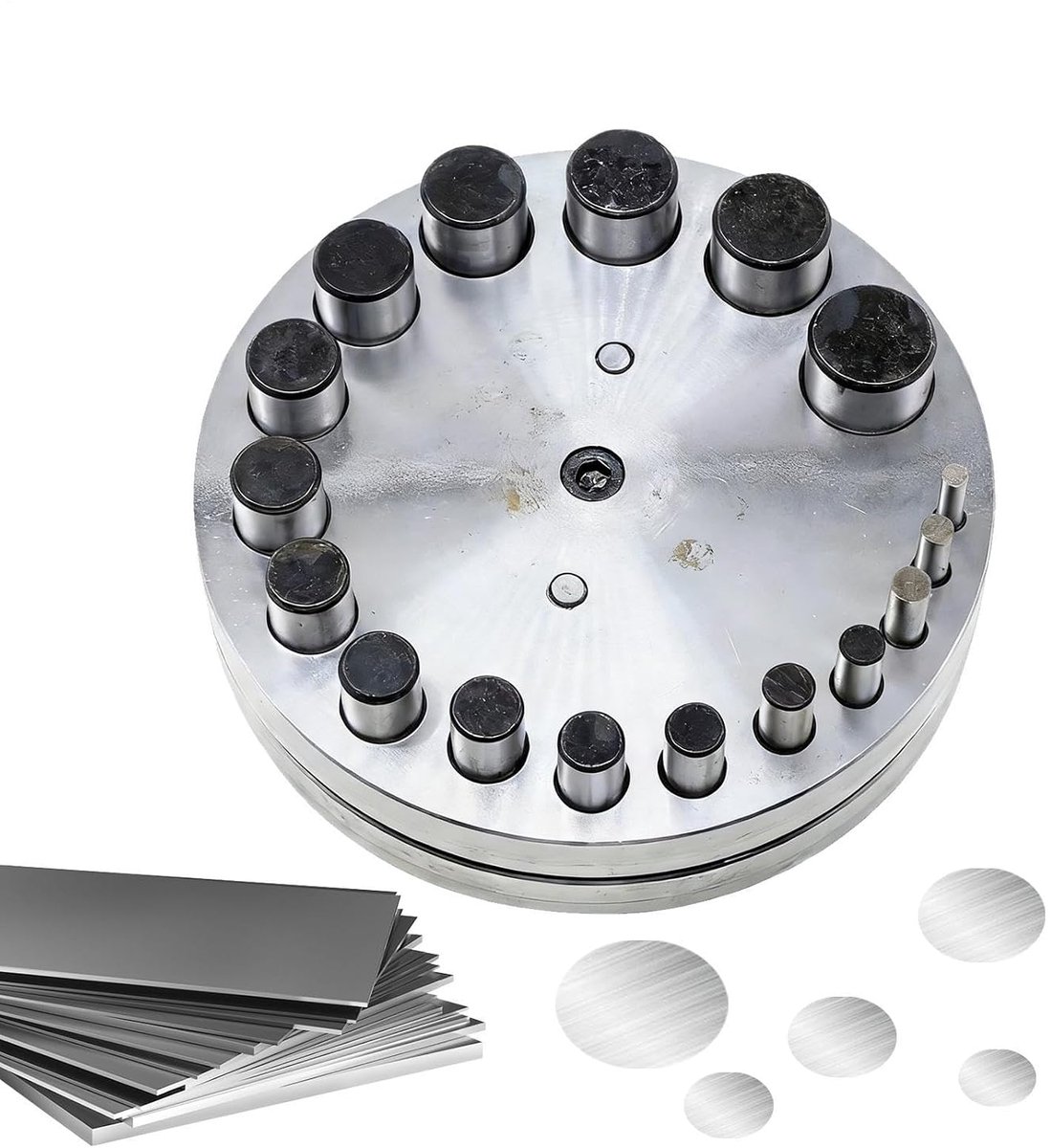 Ponsschijvenset - Gatensnijderset - Sieraden Maken - 17-gaats - 4-20 mm - Metaal