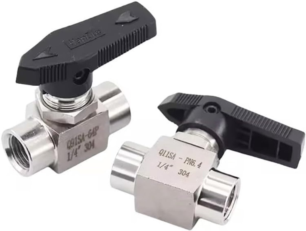 Kogelkraan - Afsluitklep - Leidingen Afsluiten - Roestvrij Staal - 3/4 Inch - Zilverkleurig