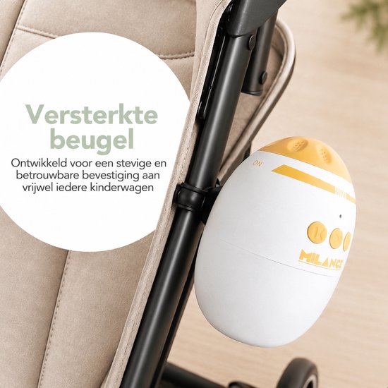 Baby Rocker voor Kinderwagens - Automatisch Wiegen - Oplaadbaar - Muziek en Bluetooth van Merkloos — afbeelding 5