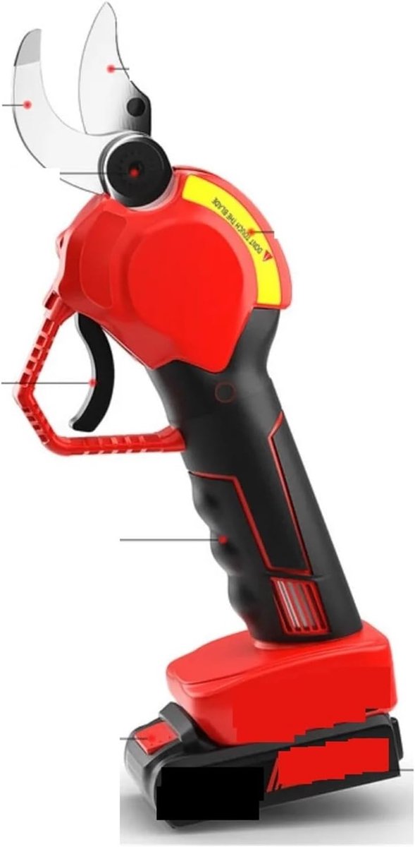 Draadloze Snoeischaar - Elektrische Takkenschaar - Tuinonderhoud Vereenvoudigen - Krachtig Precisiesnijden - 30 mm Diameter - Zwart