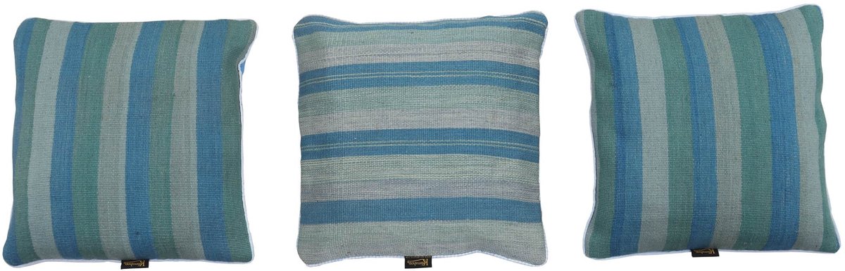 Handgeweven Gestreepte Kilim Kussen