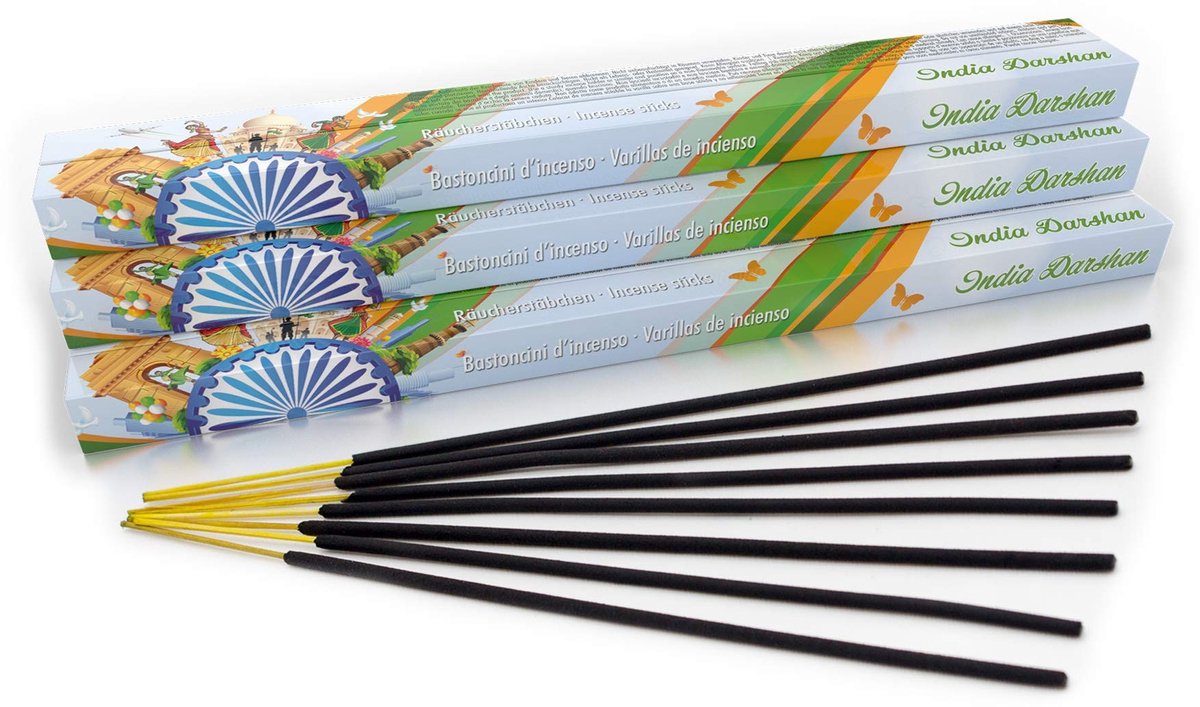 Dailygoods - Premium Wierookstokjes India Darshan - 80 Stuks voor Meditatie en Ritualen