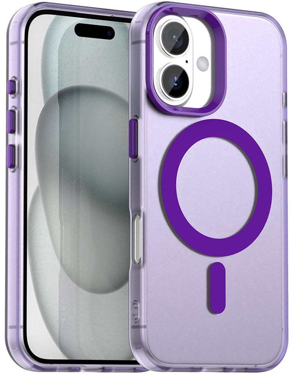 Techsuit CandyCase MagSafe - Hoesje - iPhone 17 - Paars - MagSafe