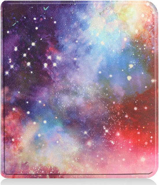 Hoes Geschikt voor Kobo Libra 2 - E-reader Hoesje Bescherm Hoesje Case Sleep Cover - Hoes Geschikt voor Kobo Libra 2 Hoesje - Galaxy — afbeelding 4
