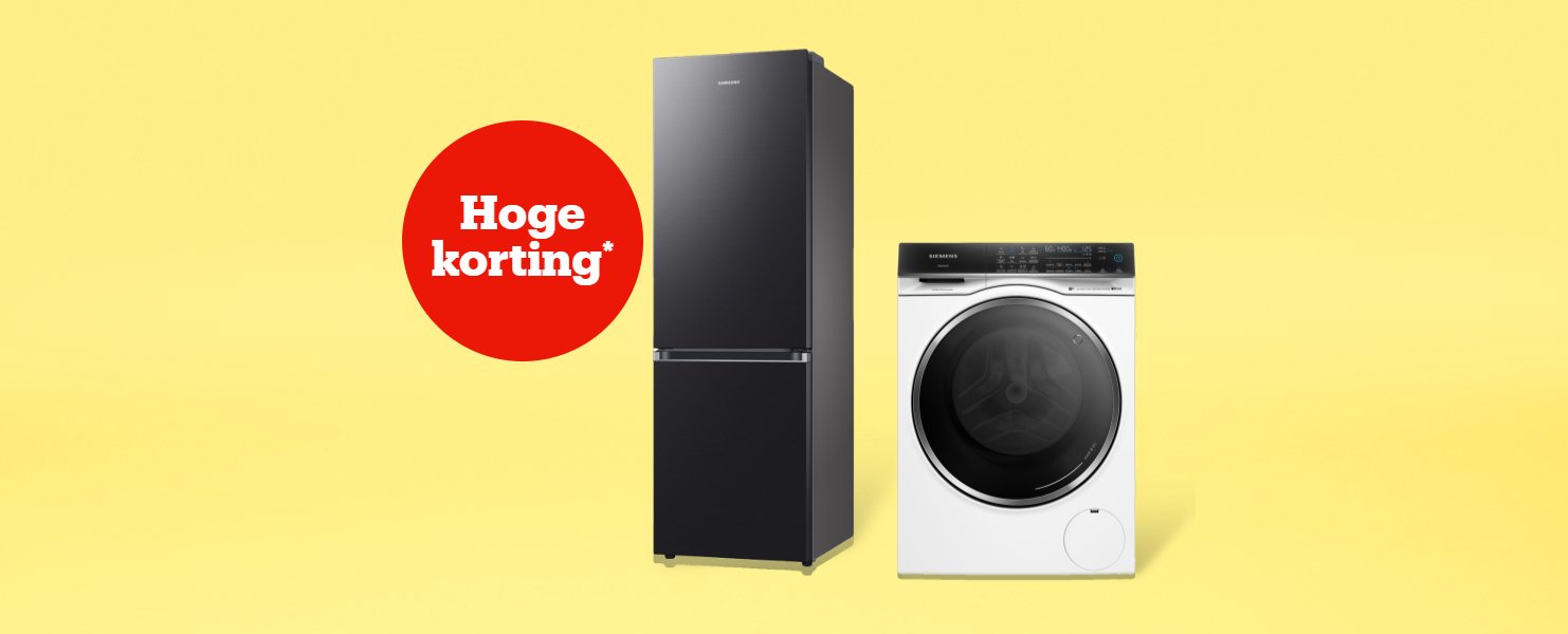 Witgoed: tot €100 korting*