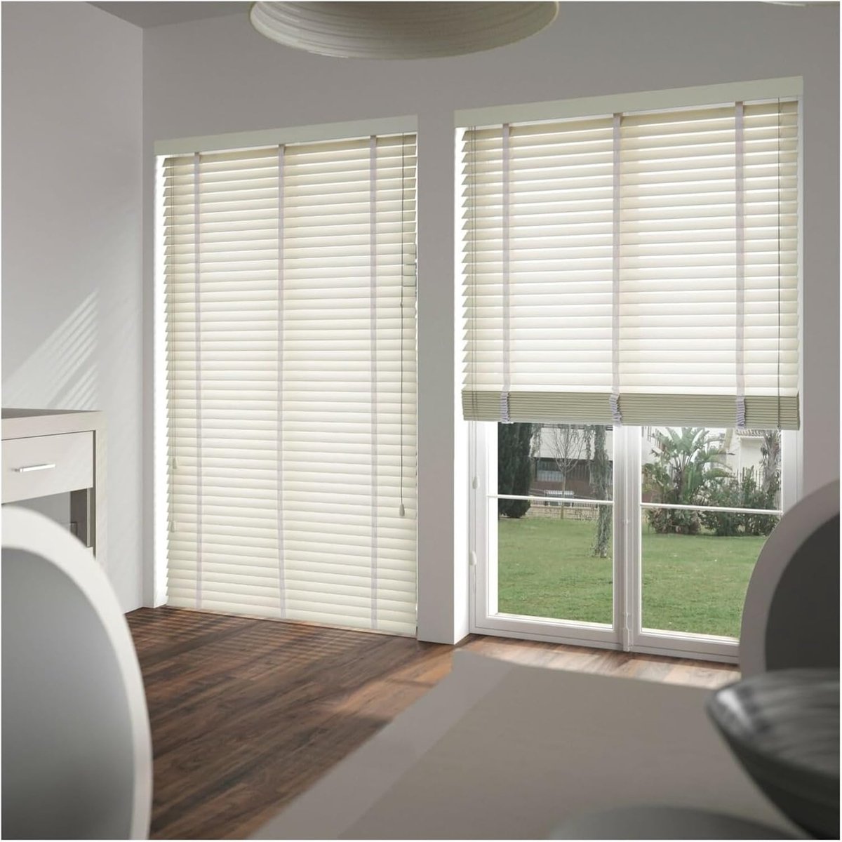 Houten Jaloezieën - Horizontale Blinds - Lichtregeling - 50mm Lamellen - 170 x 180 cm - Wi