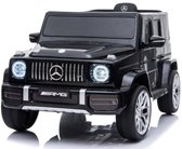 Mercedes G63 AMG elektrische kinderauto zwart 12V - full options - lincentie auto - met afstandsbediening, BlueTooth, muziek, verlichting en openslaande deuren