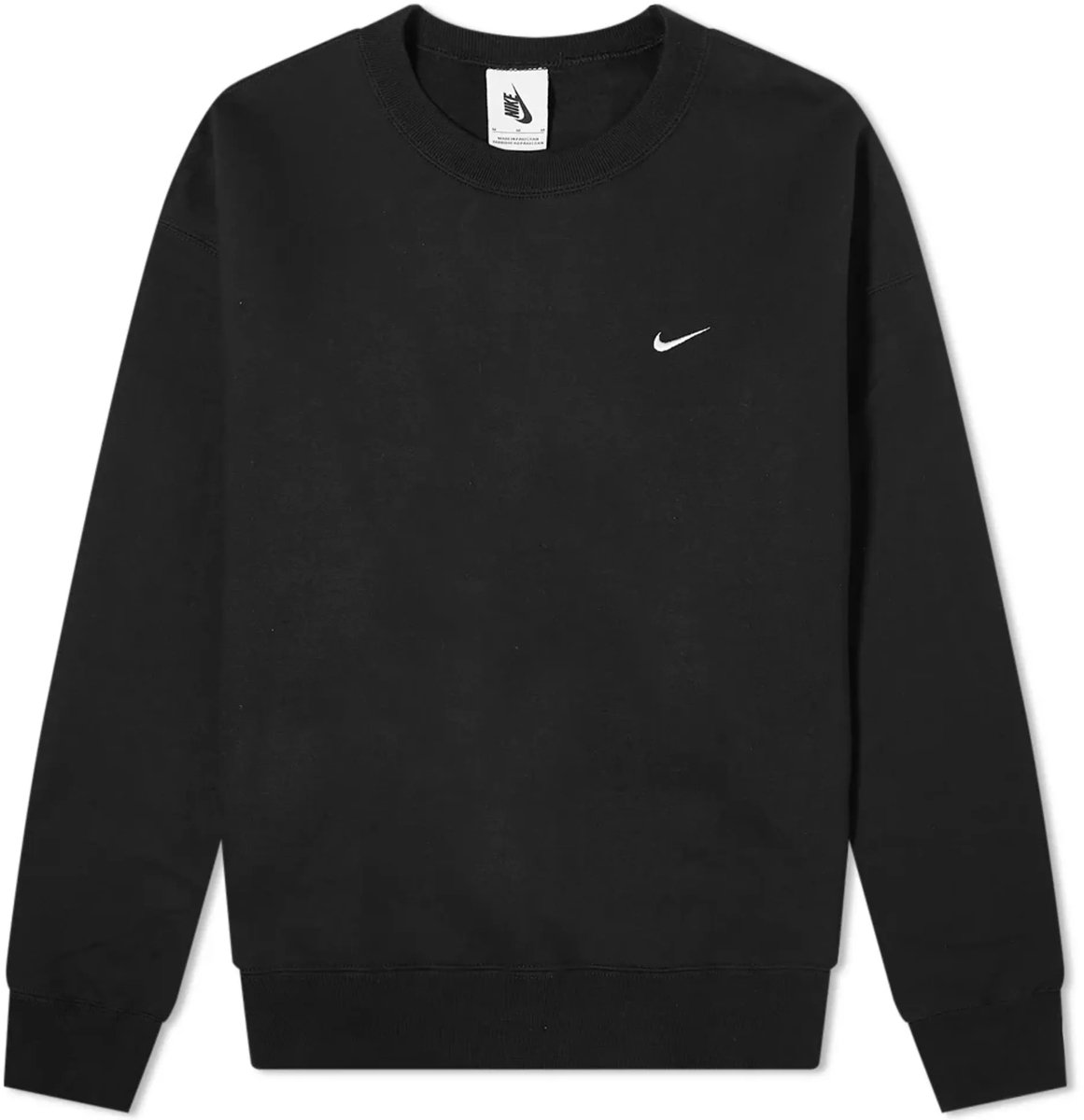Nike Solo Swoosh Fleece Sweatshirt Sweater M – Solo Swoosh Lifestyle Zwart
