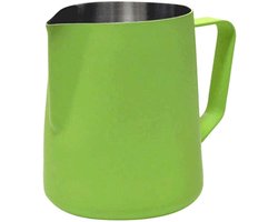 Melkkan Roestvrij Staal - Opschuimkruik Kruikje - Koffie Maken - Onbreekbaar Hittebestendig - 350 ml - Groen
