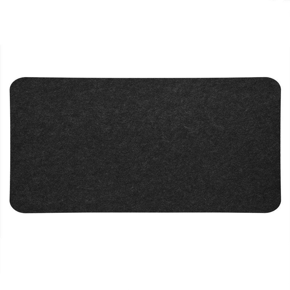 Dailygoods - Muismat - Gaming Muismat - Stofdicht en antistatisch - 68x33cm - Bureau Muismat - Geschikt voor PC en Laptop - Zwart