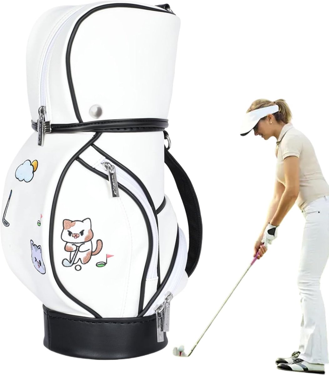Reis Golftas - Organizer Tas - Sport en Reizen - Modieuze Textuur - 38x22x15 cm - Wit