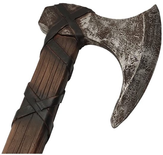 Dailygoods- Handbijl Viking - Gevechtsbijl voor volwassenen - Speelgoed bijl - Middeleeuwse bijl - Cosplay bijl - Geschikt voor Halloween en LARP - Speelgoedbijl van Dailygoods — afbeelding 4