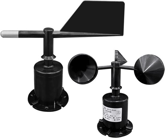 Windmeter Sensor - Windmeter Station - Weer Meten - Hoge Hardheid Materiaal - 3 Cup - Grijs — afbeelding 3