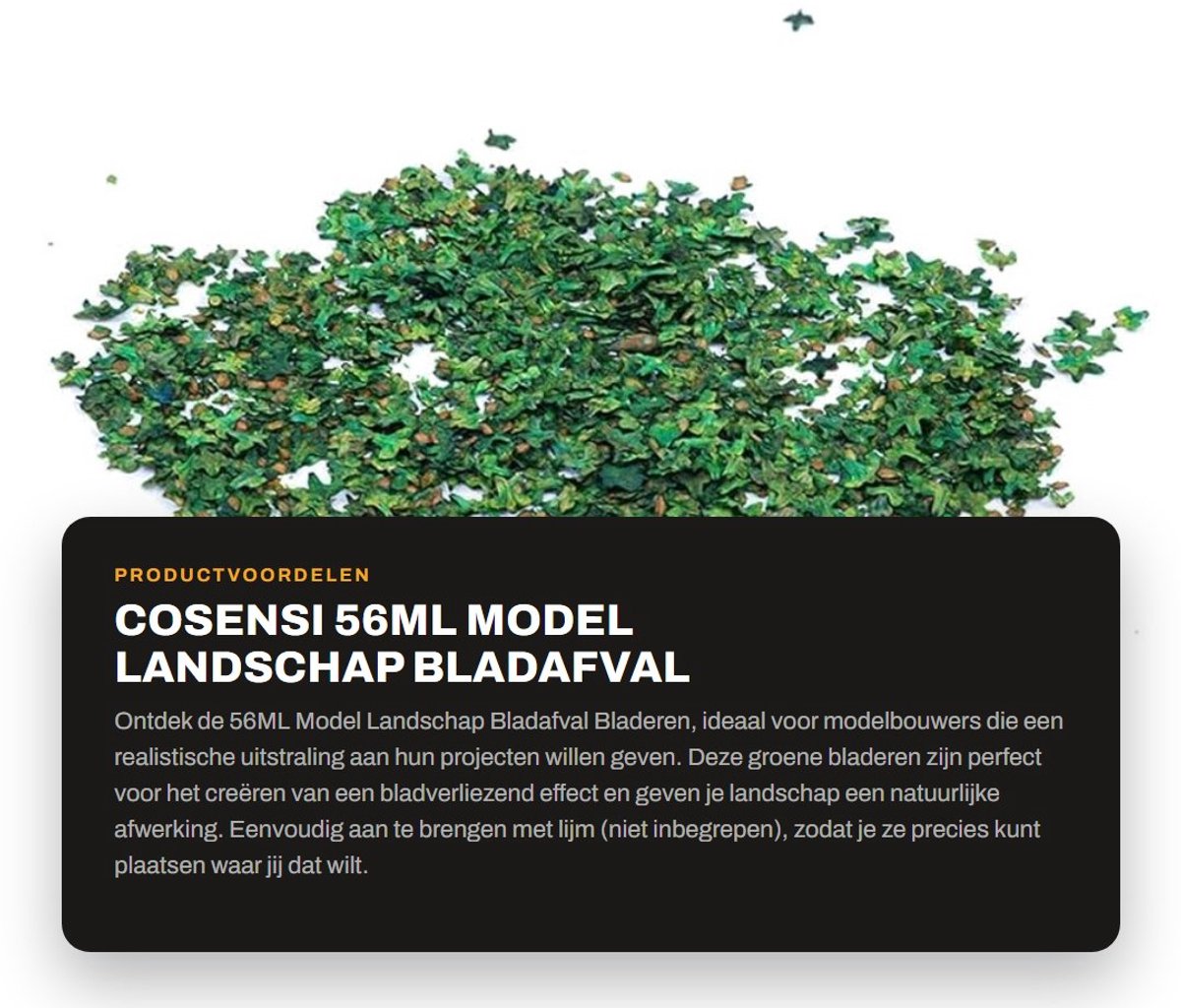 Dailygoods - 56ML Model Landschap Bladafval - Simulatie Bladeren - Eenvoudig te gebruiken 