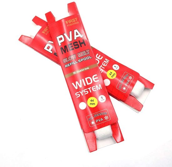 Cosensi- PVA-net 5 meter - navulverpakking 2 stuks - speciaal nestnet voor aas - micro mesh constructie - wateroplosbaar - breedte 44 mm - Vissersnet van Cosensi — afbeelding 3