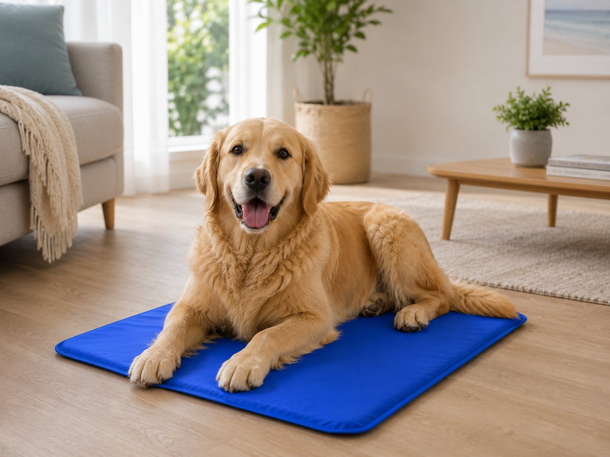 Hondenkoelmat 60 x 80 cm – Maat M/L – Verkoelende Mat voor semi-grote Honden