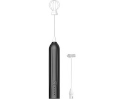 Draadloze Melkopschuimer - Koffie Klop - Lekkere Koffie Maken - USB Oplaadbaar - 150 g - Zwart